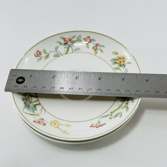 Heinrich Villeroy Boch Bonzai Plate Saucer Dish Lot Butter Salad Flower Germany - Picture 6 of 8